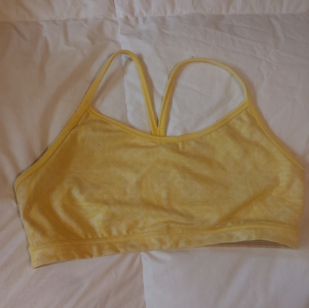 Lululemon Yellow Sports Bra